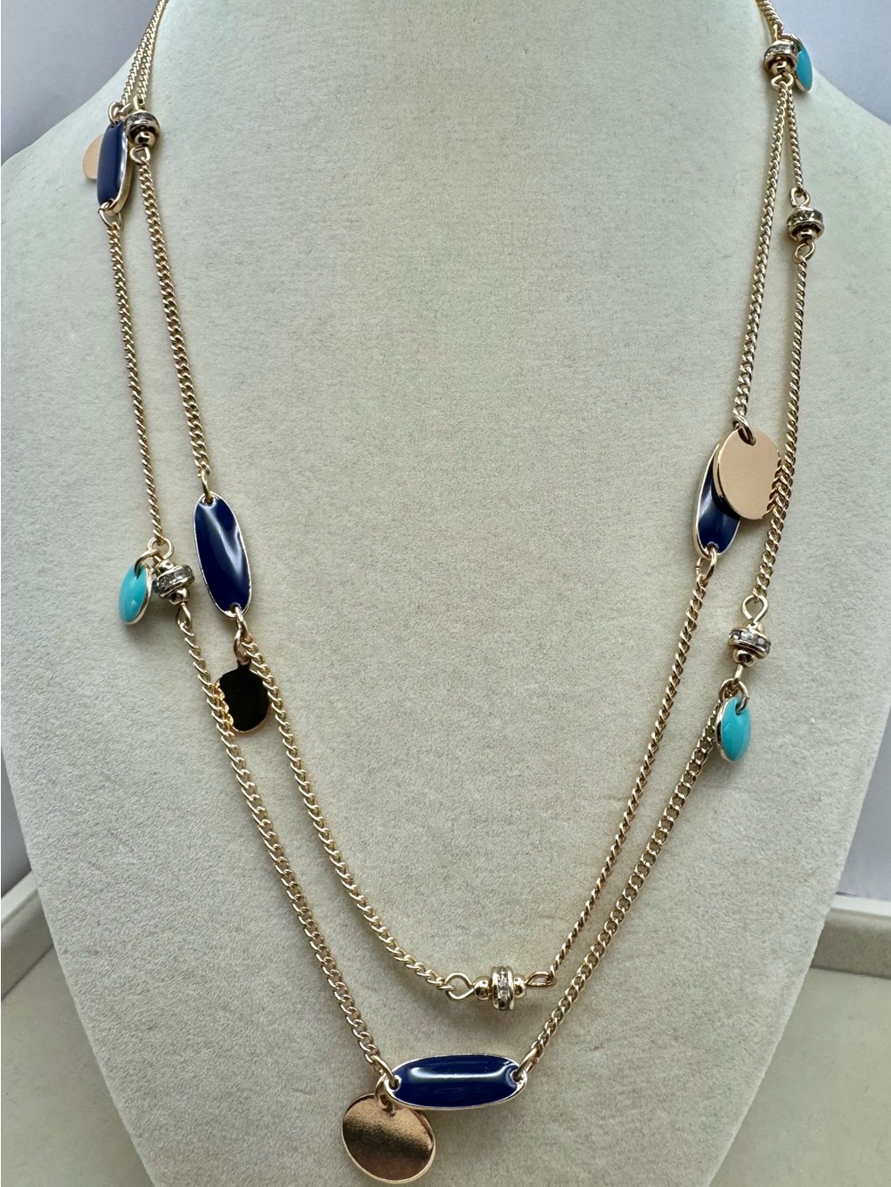 Vera Bradley Color Enamel Long Necklace NWT